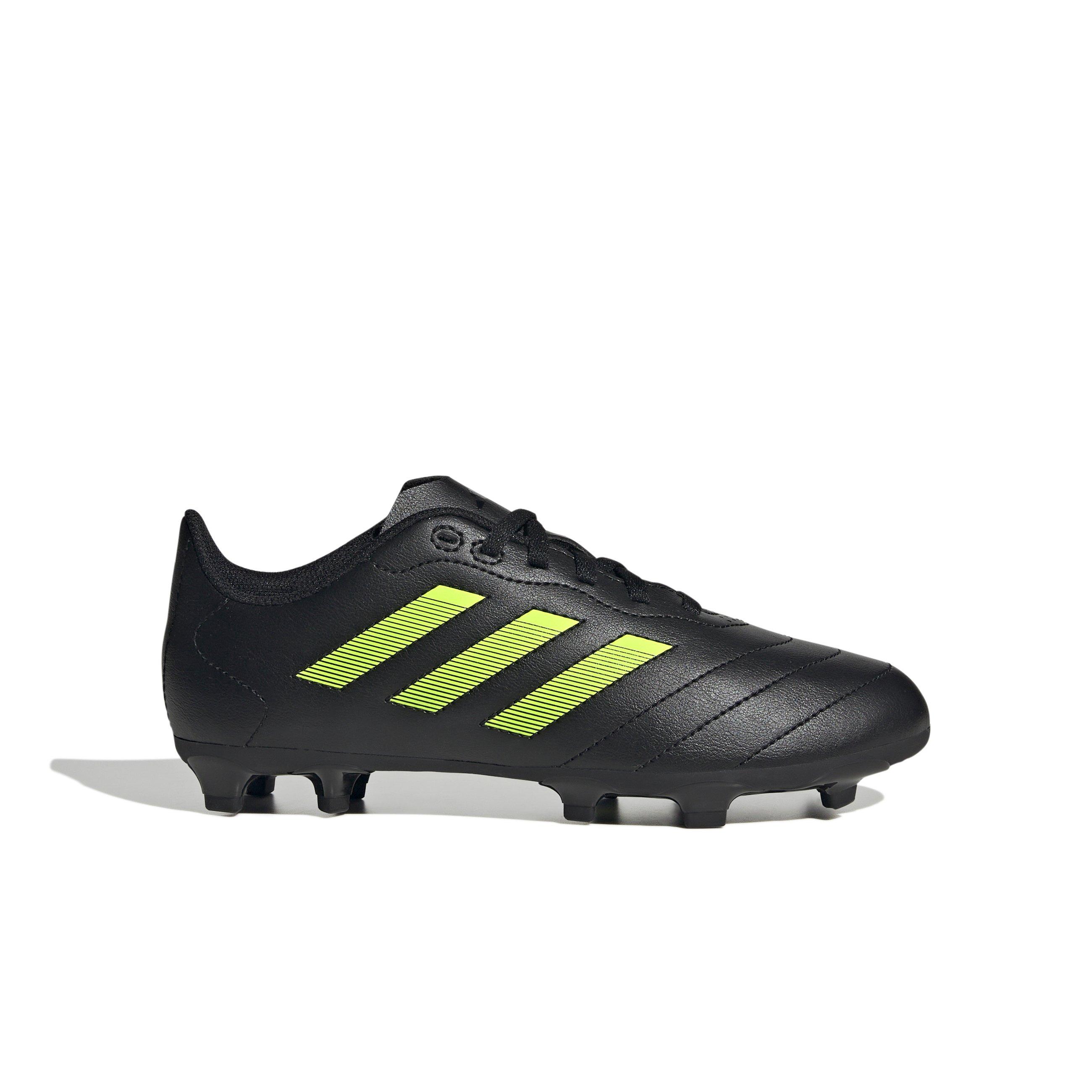 adidas Goletto VIII FG "Core Black/Lucid Lemon" Preschool Kids' Soccer Cleat